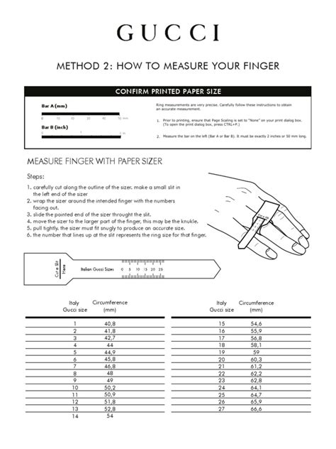 gucci 指輪 サイズ|rings sizeguide method 2 jp .